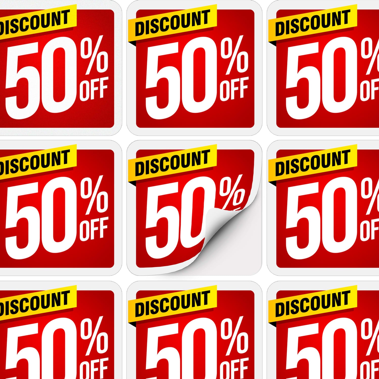AD Labels 50 x 50mm [3-100111]