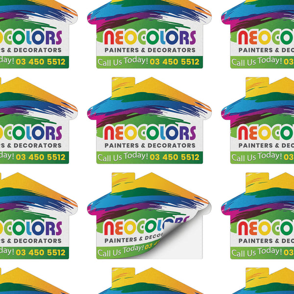 AD Labels 70 x 50mm  House Shaped [3-100113]