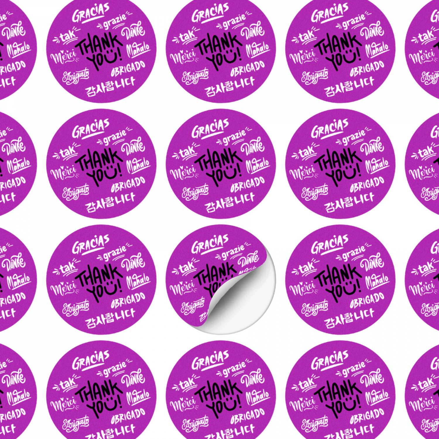 AD Labels 60mm  Circle [3-100114]