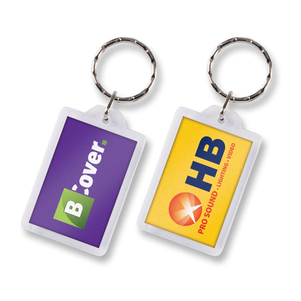 Lens Key Ring  Rectangle [3-100292]