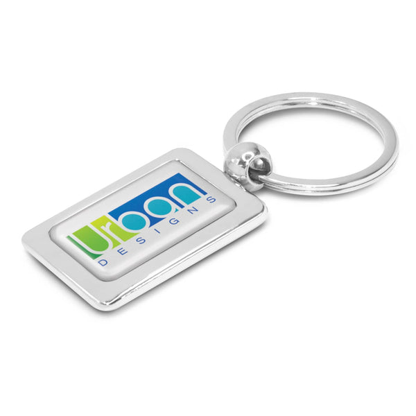 Rectangular Metal Key Ring [3-100316]