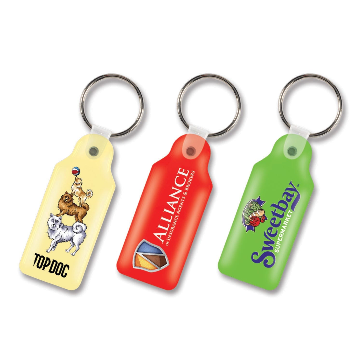 Flexi Resin Key Ring  Rectangle [3-104336]