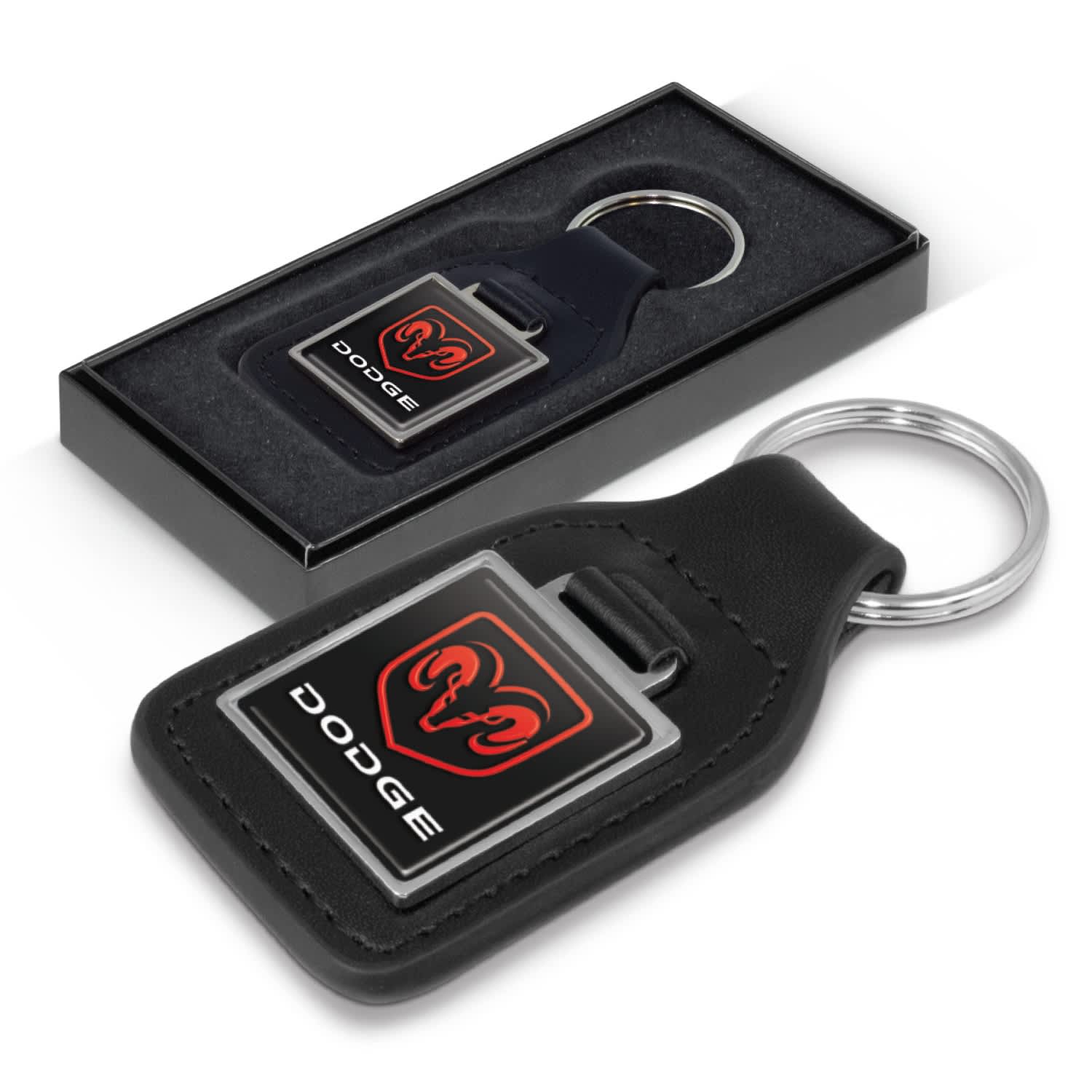 Baron Leather Key Ring  Square [3-108597]