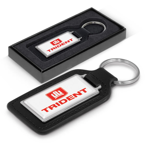 Baron Leather Key Ring  Rectangle [3-108598]