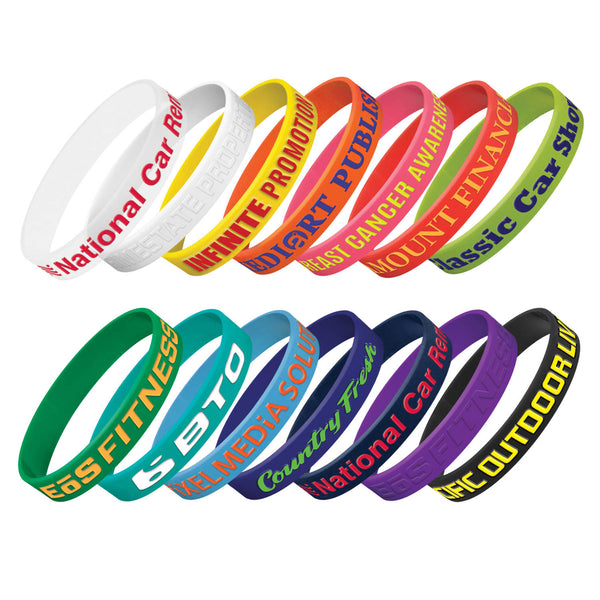 Silicone Wrist Band  Embossed [3-112806]