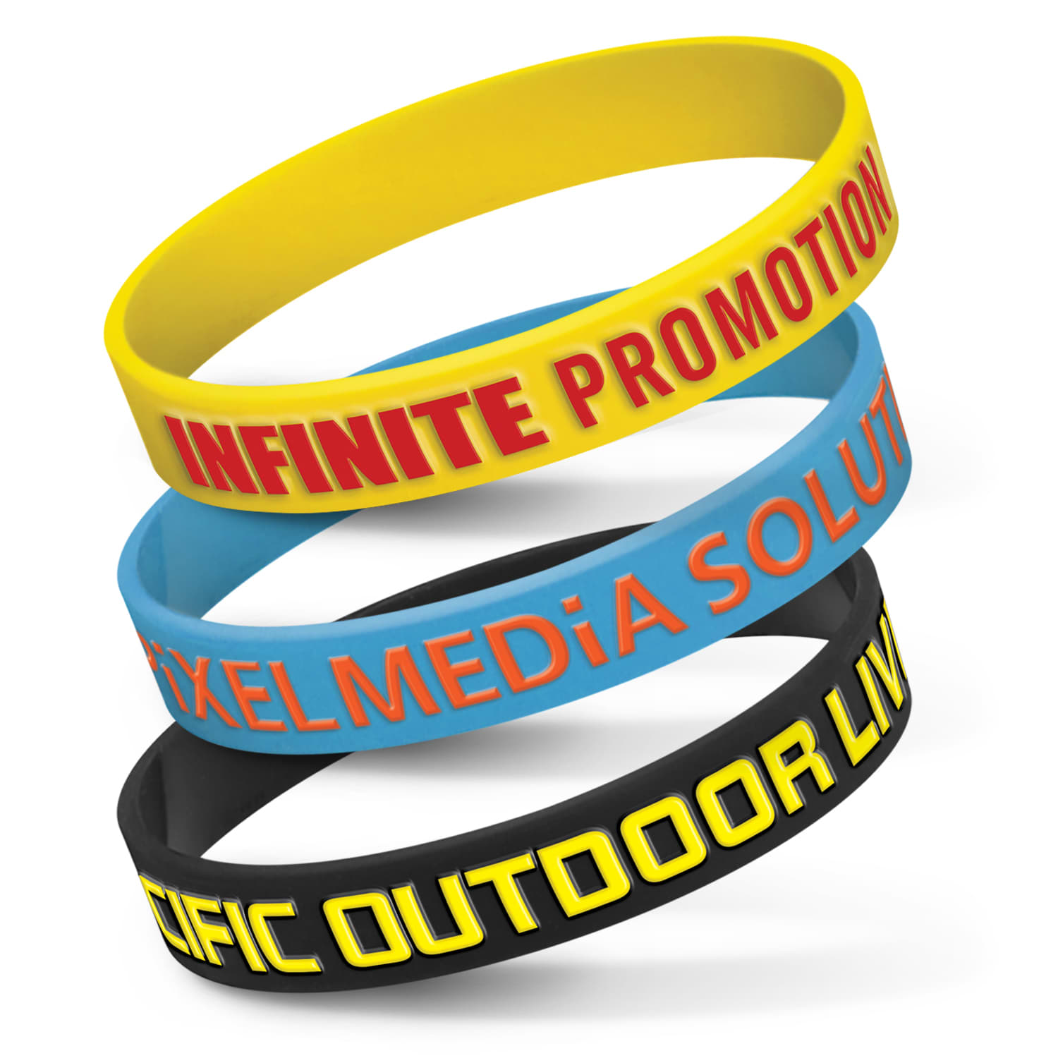 Silicone Wrist Band  Embossed [3-112806]