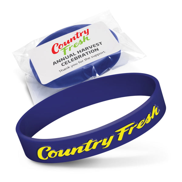 Silicone Wrist Band  Embossed [3-112806]