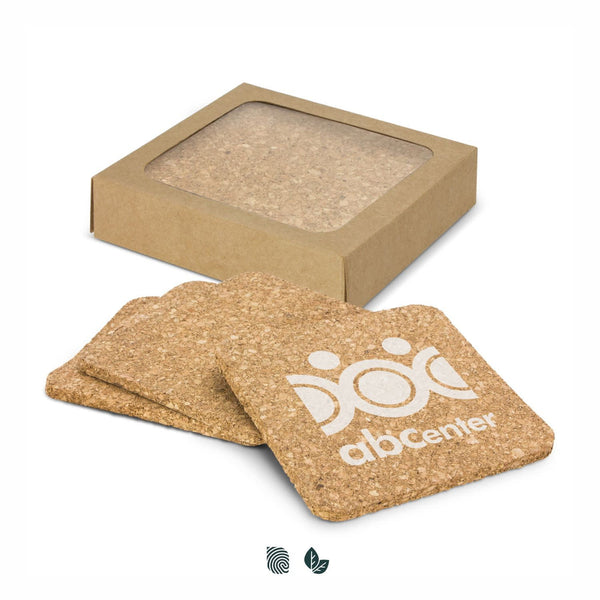 Oakridge Cork Coaster Square  Set of 4 [3-113034]