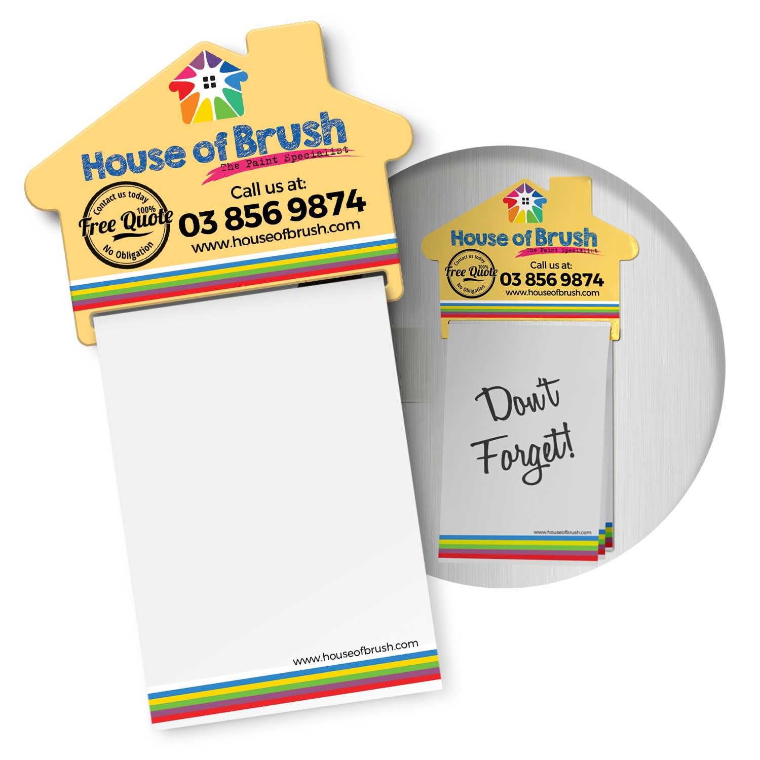 Magnetic House Memo Pad A7  Full Colour [3-113367]