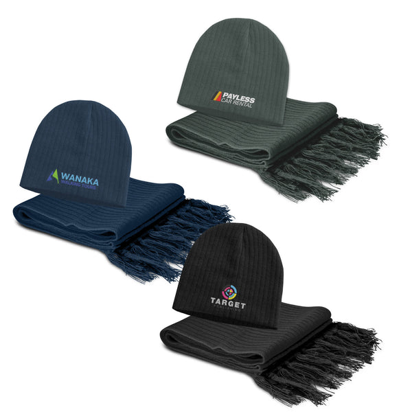 Nebraska Scarf and Beanie Set [3-113842]