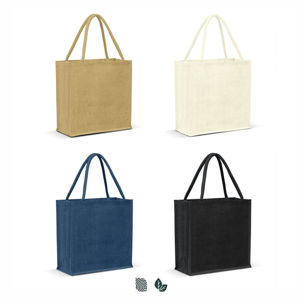 Monza Jute Tote Bag  Colour Match [3-115324]