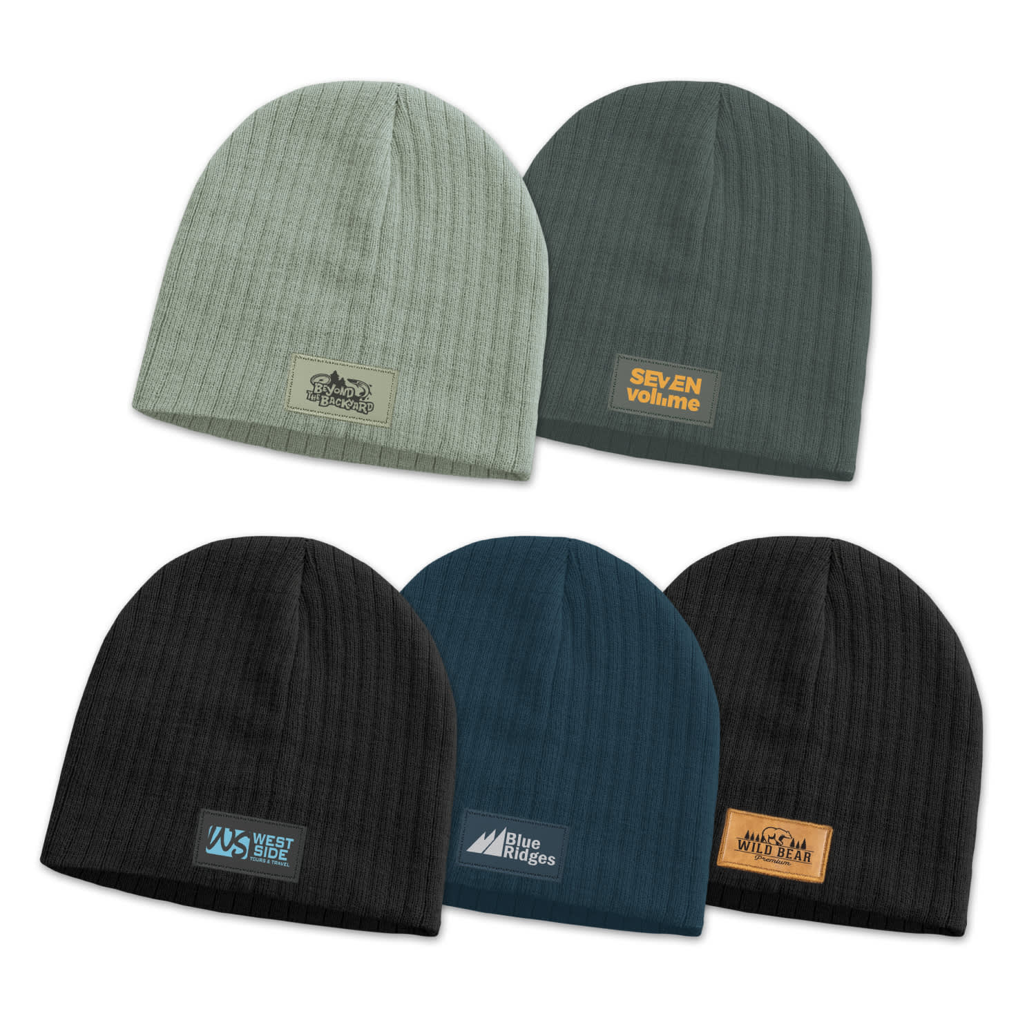 Nebraska Cable Knit Beanie with Patch [3-115656]