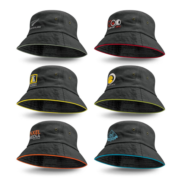 Bondi Bucket Hat  Coloured Sandwich Trim [3-115741]