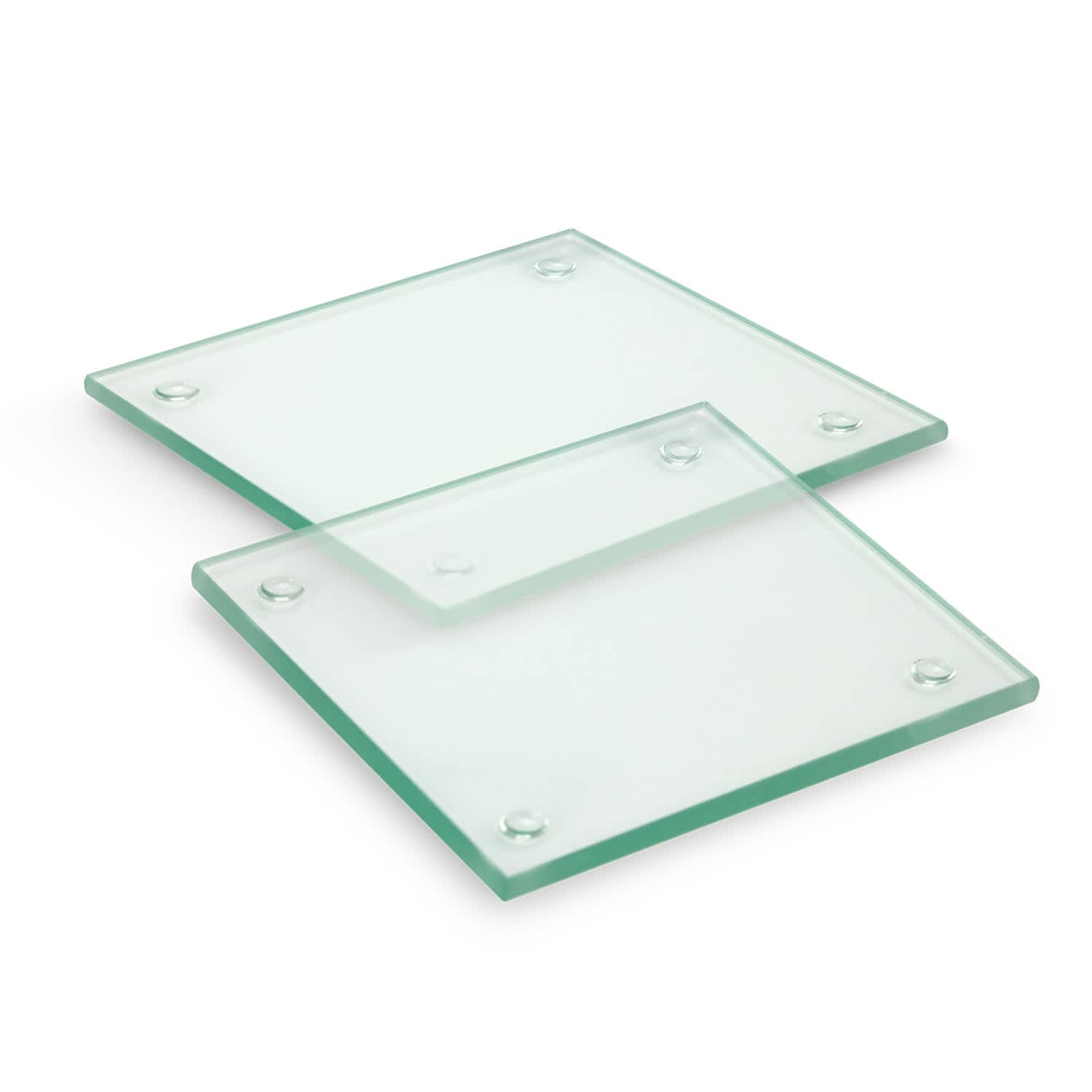Venice Glass Coaster  Set of 2  Square [3-116394]