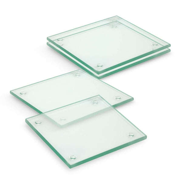Venice Glass Coaster  Set of 4  Square [3-116395]