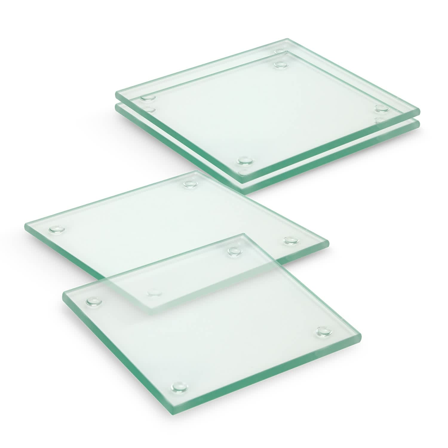 Venice Glass Coaster Set of 4  Square [3-116395]