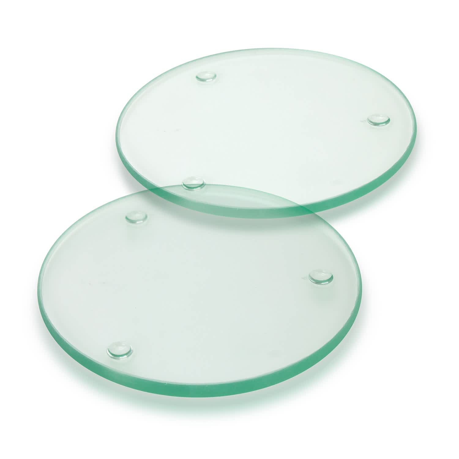 Venice Glass Coaster  Set of 2  Round [3-116396]