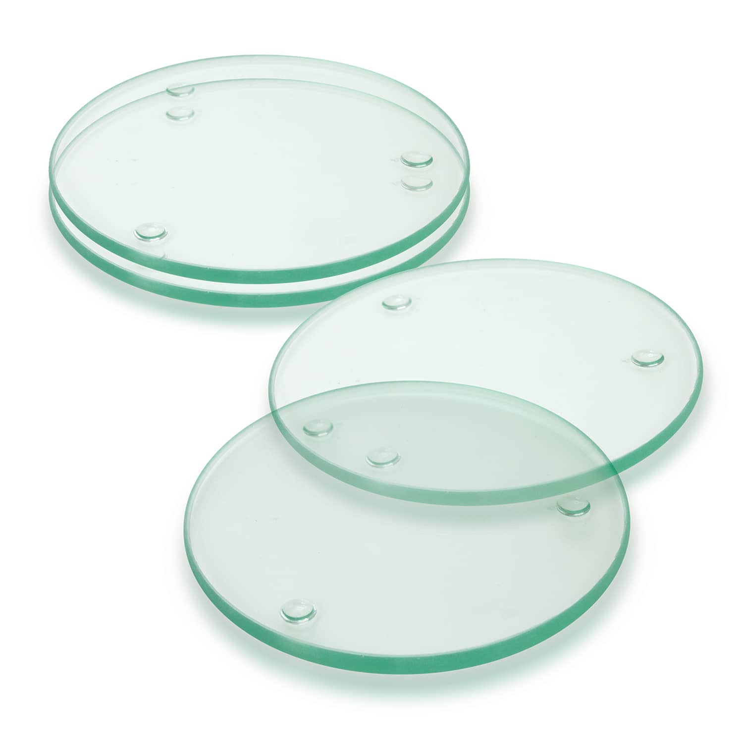 Venice Glass Coaster  Set of 4  Round [3-116397]