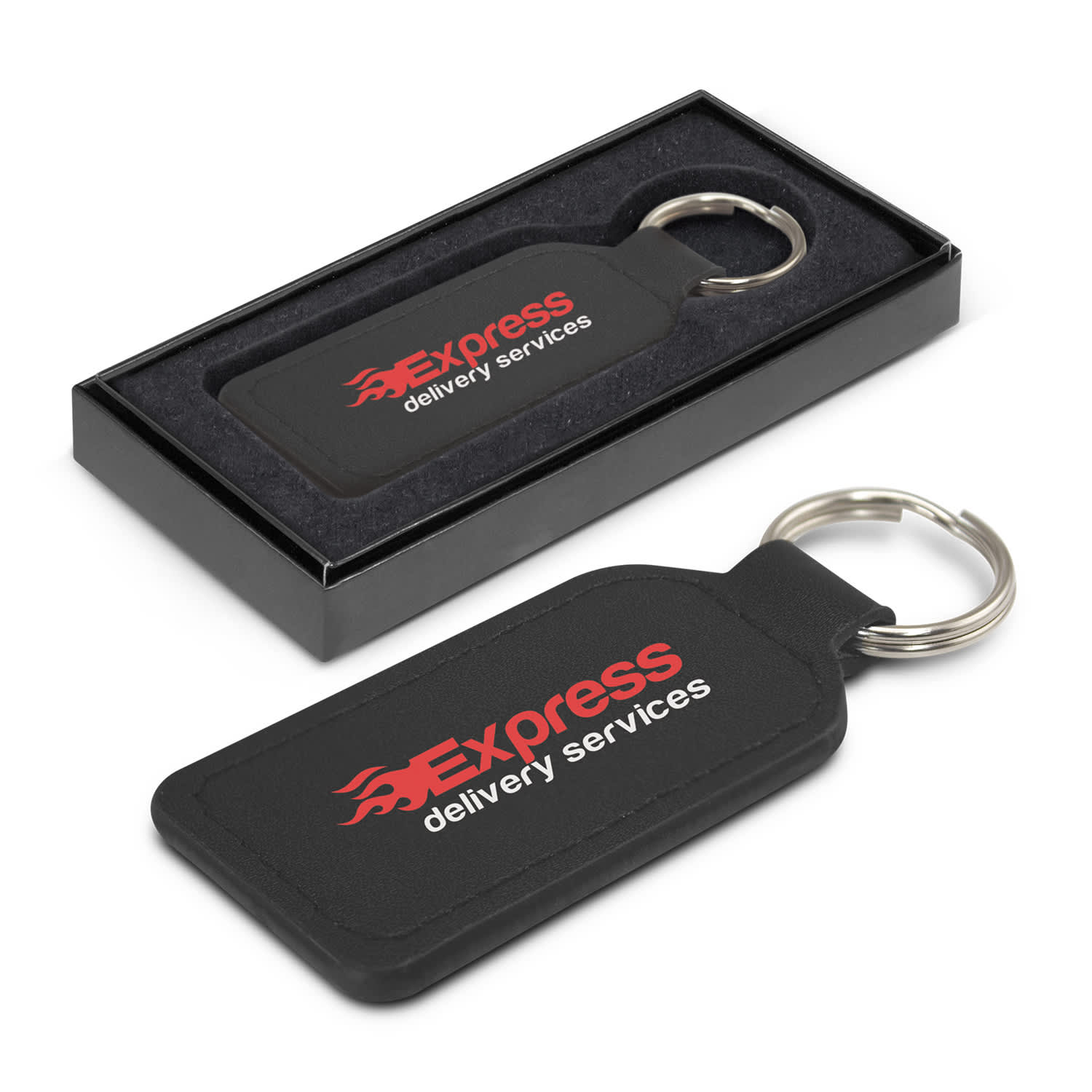 Prince Leather Key Ring   Rectangle [3-116757]