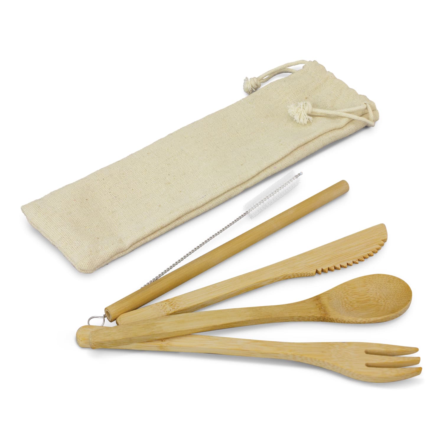 Bamboo Cutlery Set [3-117633]