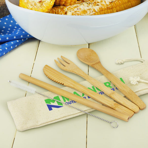 Bamboo Cutlery Set [3-117633]