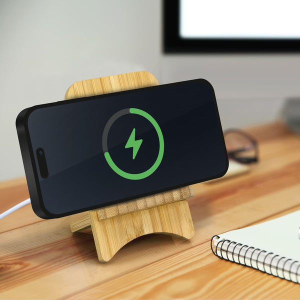 Bamboo Wireless Charging Stand [3-118495]