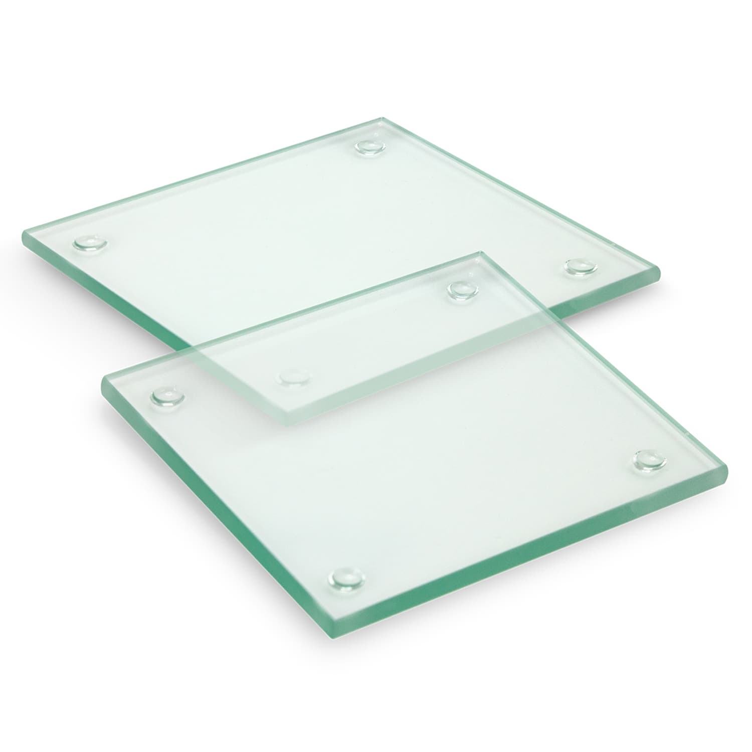 Venice Glass Coaster  Set of 2  Square  Full Colour [3-120164]