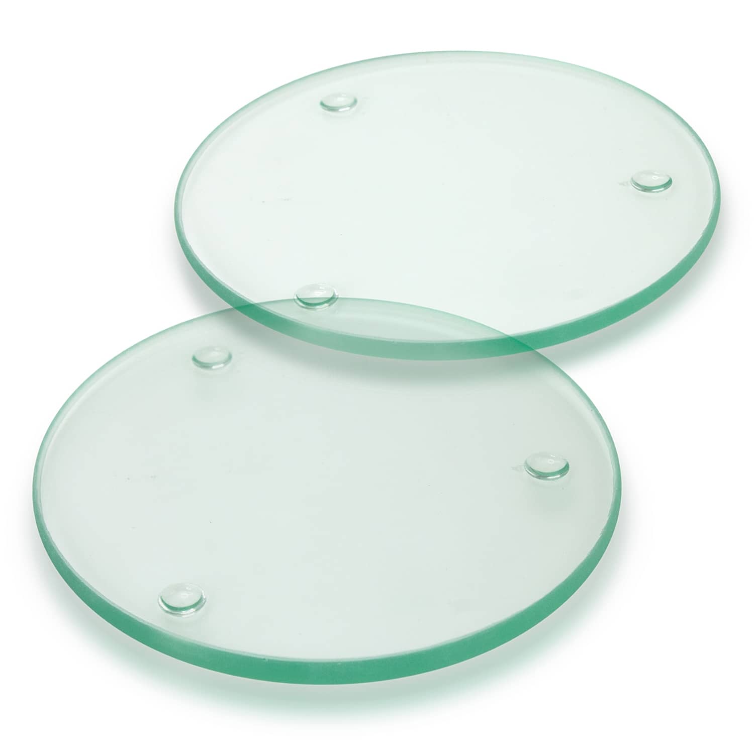 Venice Glass Coaster  Set of 2  Round  Full Colour [3-120165]