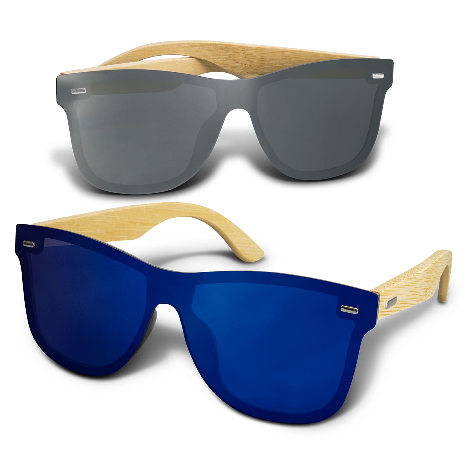 Ryder Mirror Lens Sunglasses  Bamboo [3-120343]