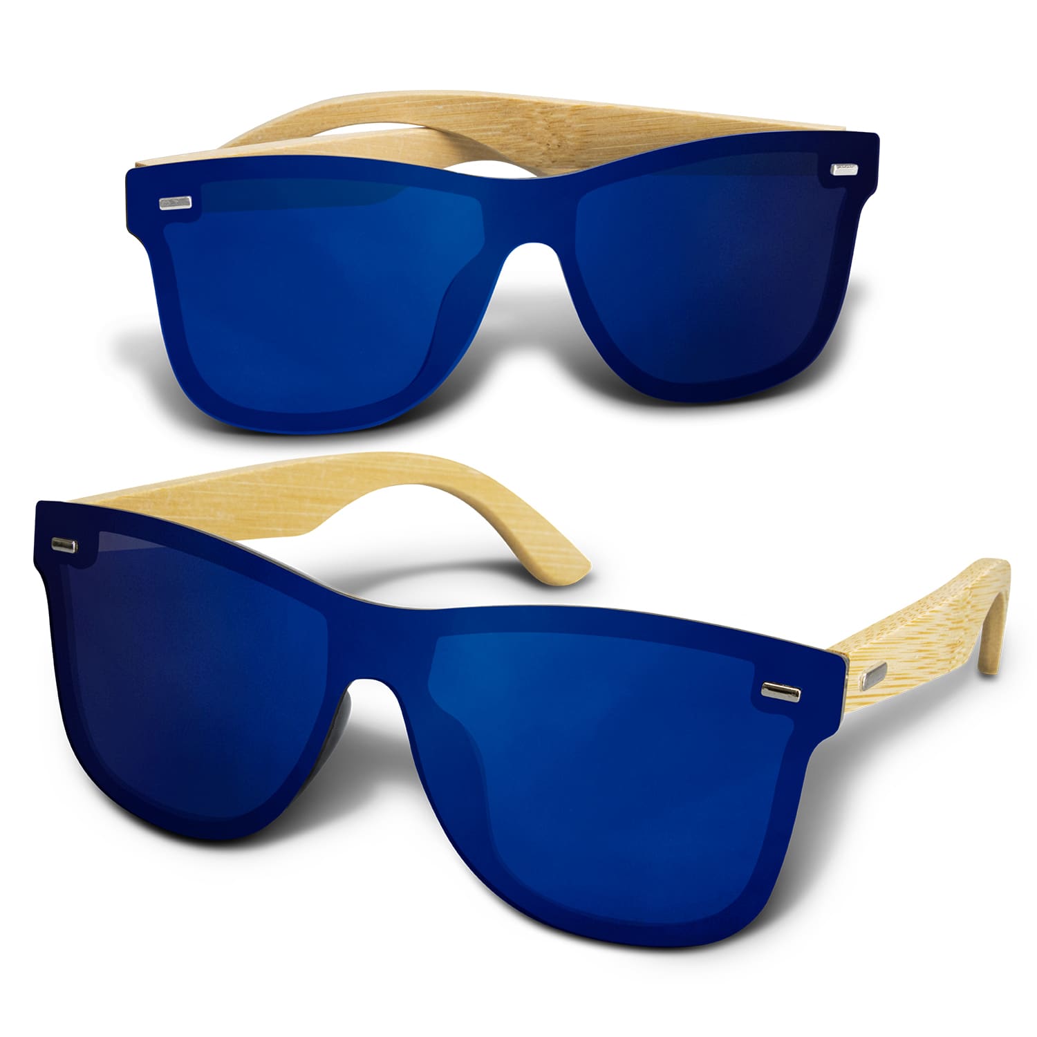 Ryder Mirror Lens Sunglasses  Bamboo [3-120343]