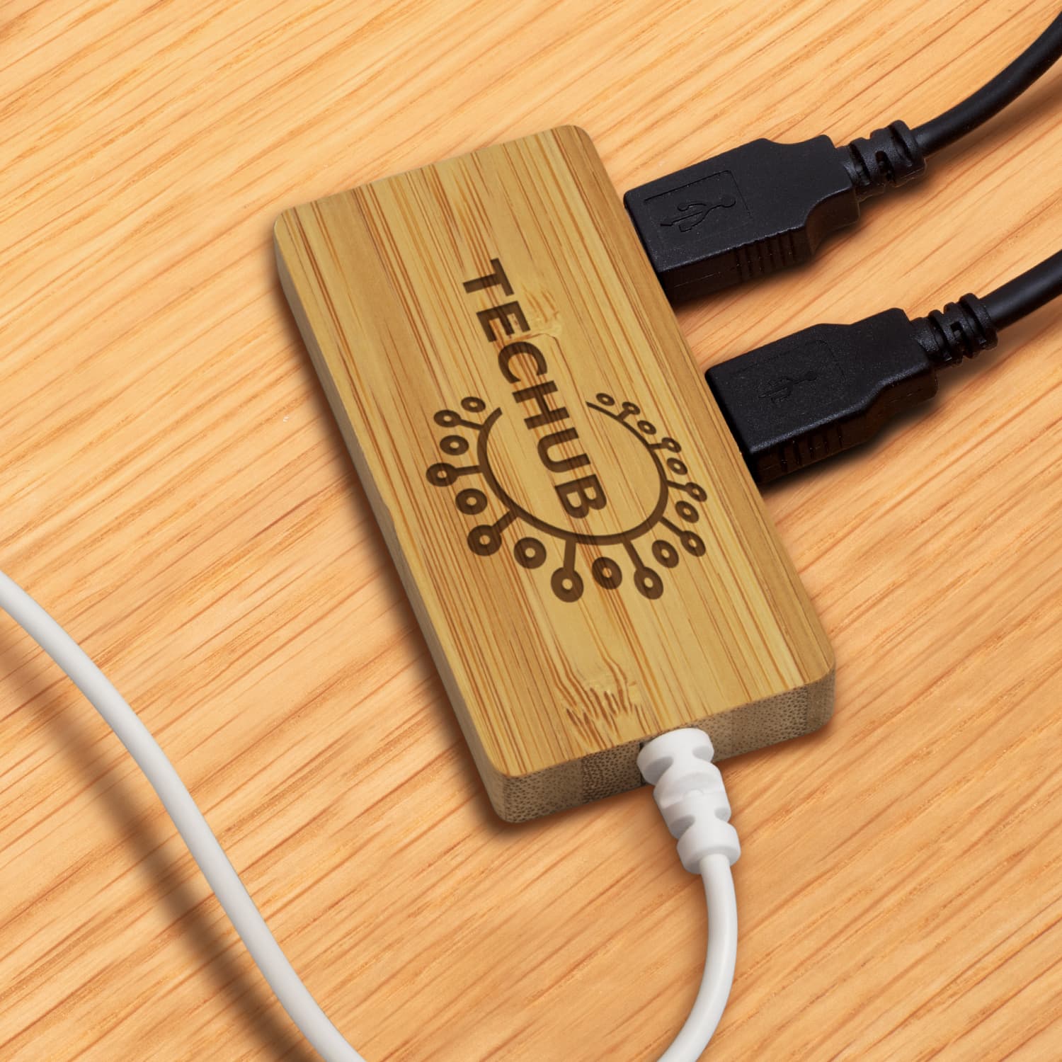 Bamboo USB Hub [3-120615]