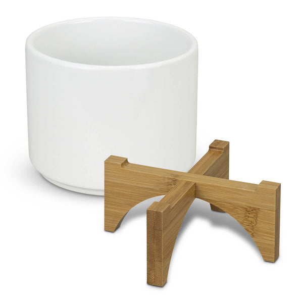 Planter with Bamboo Base [3-120901]