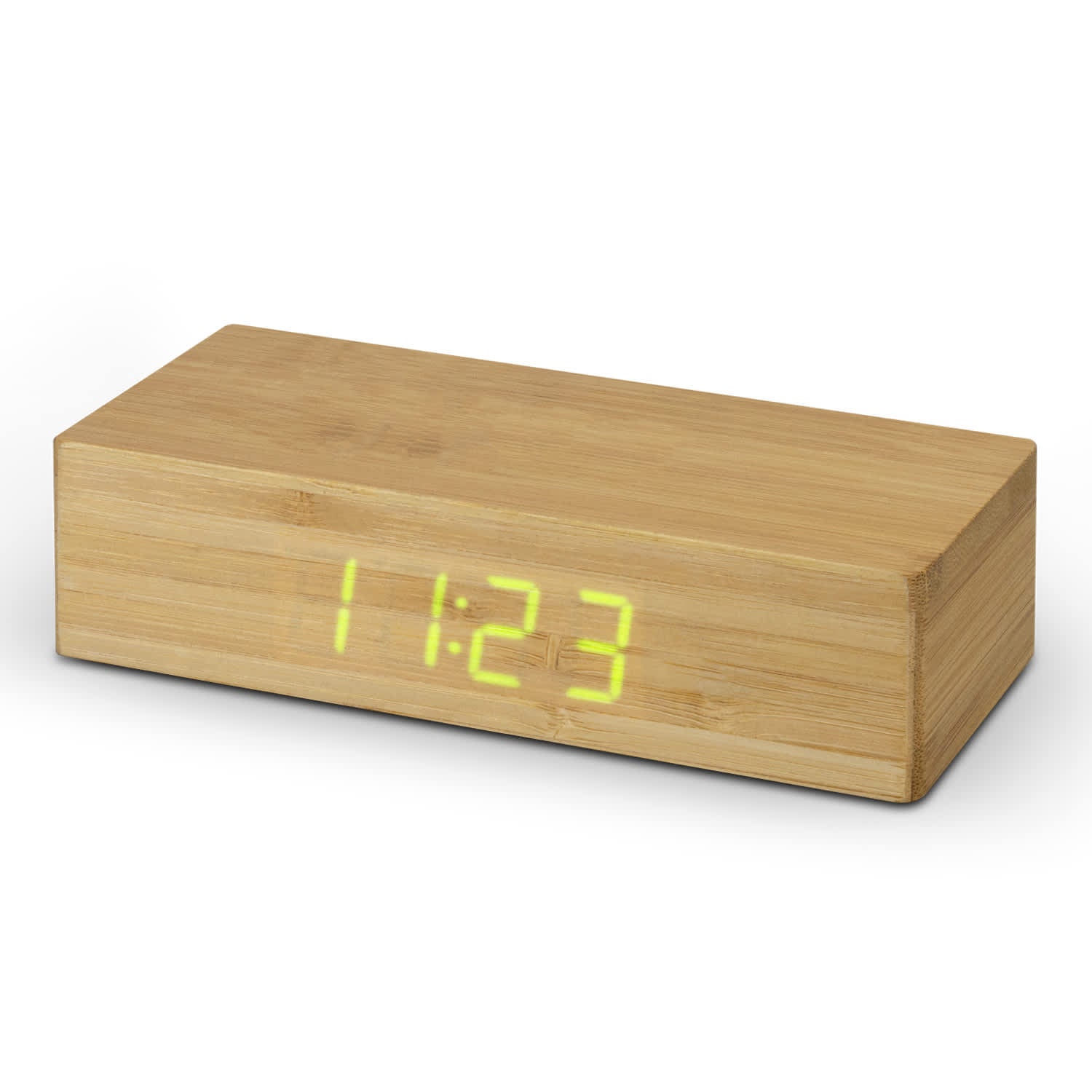 Bamboo Wireless Charging Clock [3-121419]