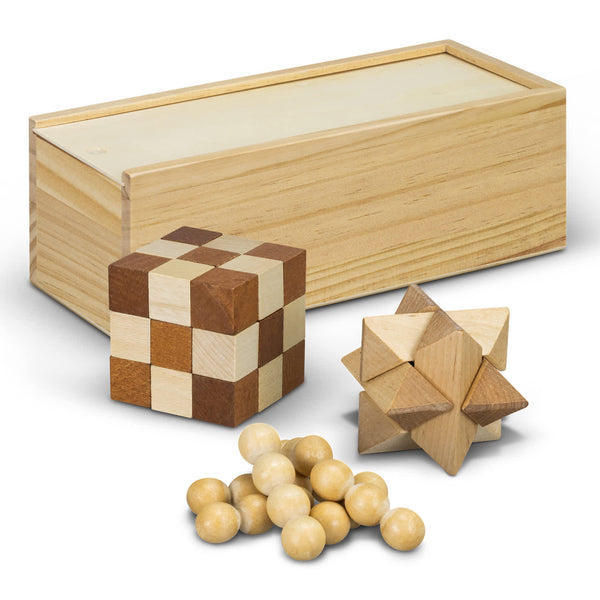 Wooden Brain Teaser Set [3-121507]