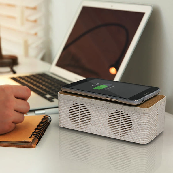 NATURA Oaken Speaker Wireless Charger [3-121838]