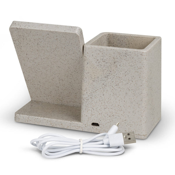 NATURA Oaken Wireless Charger Desk Caddy [3-121839]