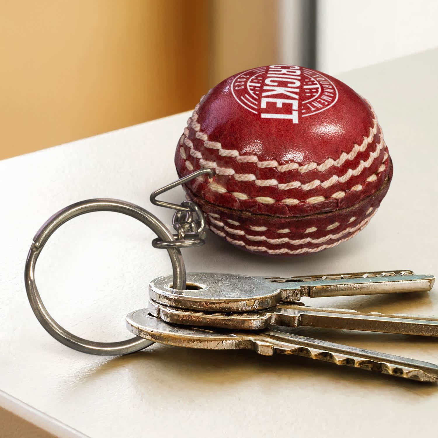 Cricket Ball Key Ring [3-121977]