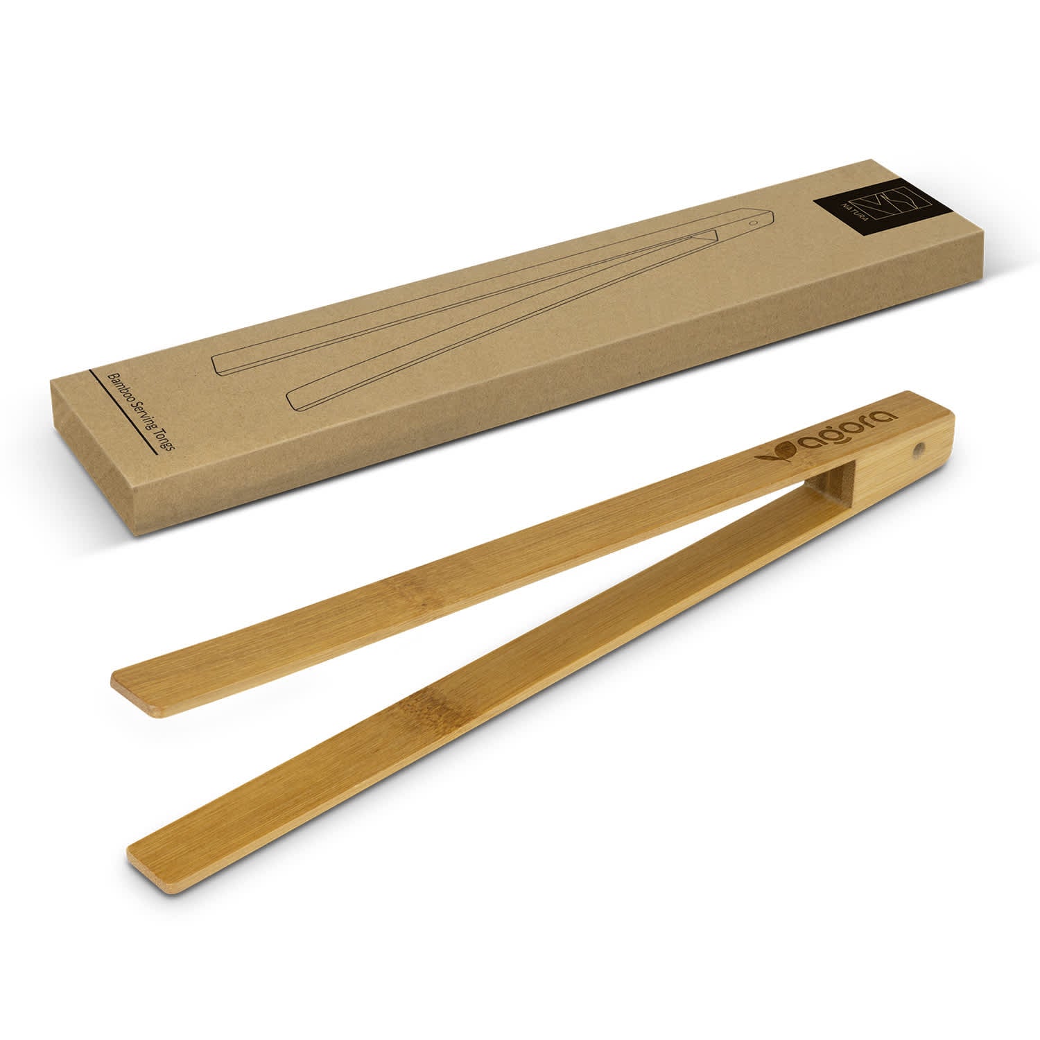 NATURA Bamboo Serving Tongs [3-122279]