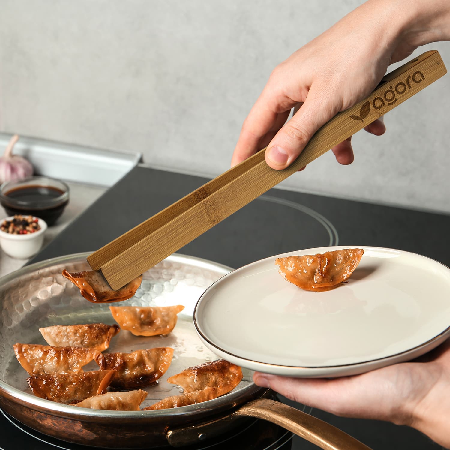 NATURA Bamboo Serving Tongs [3-122279]