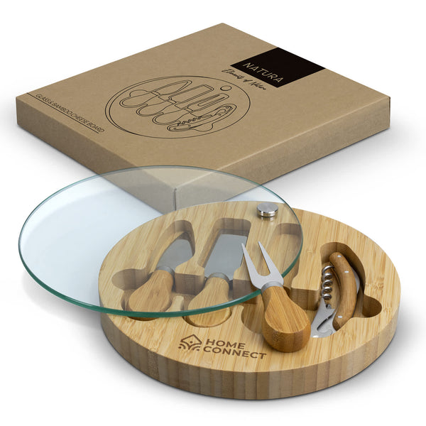 NATURA Glass  Bamboo Cheese Board [3-122342]