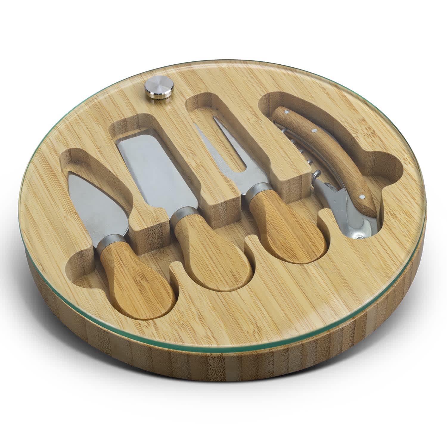 NATURA Glass  Bamboo Cheese Board [3-122342]