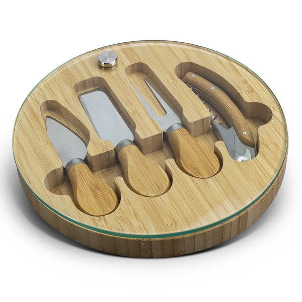 NATURA Glass  Bamboo Cheese Board [3-122342]