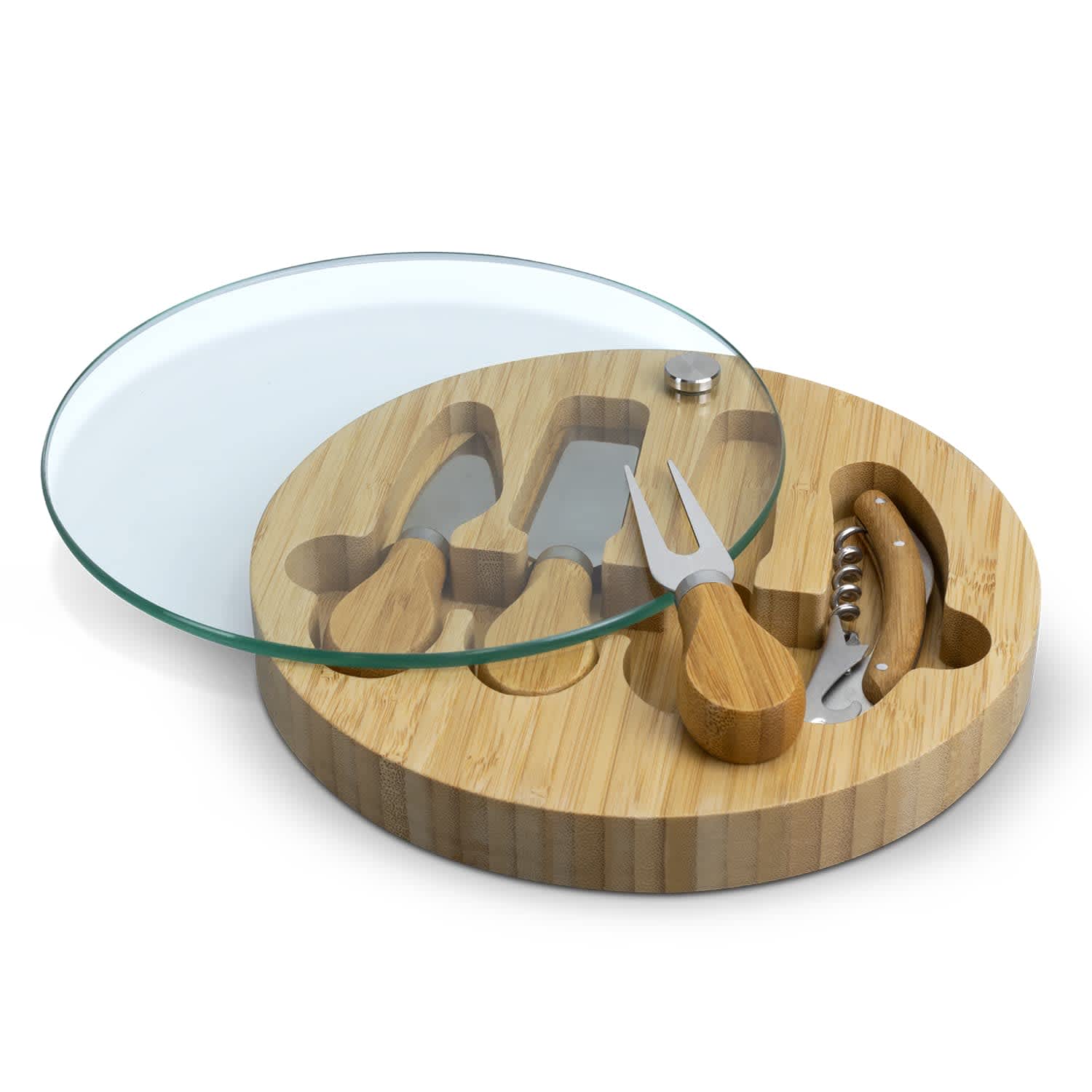 NATURA Glass  Bamboo Cheese Board [3-122342]
