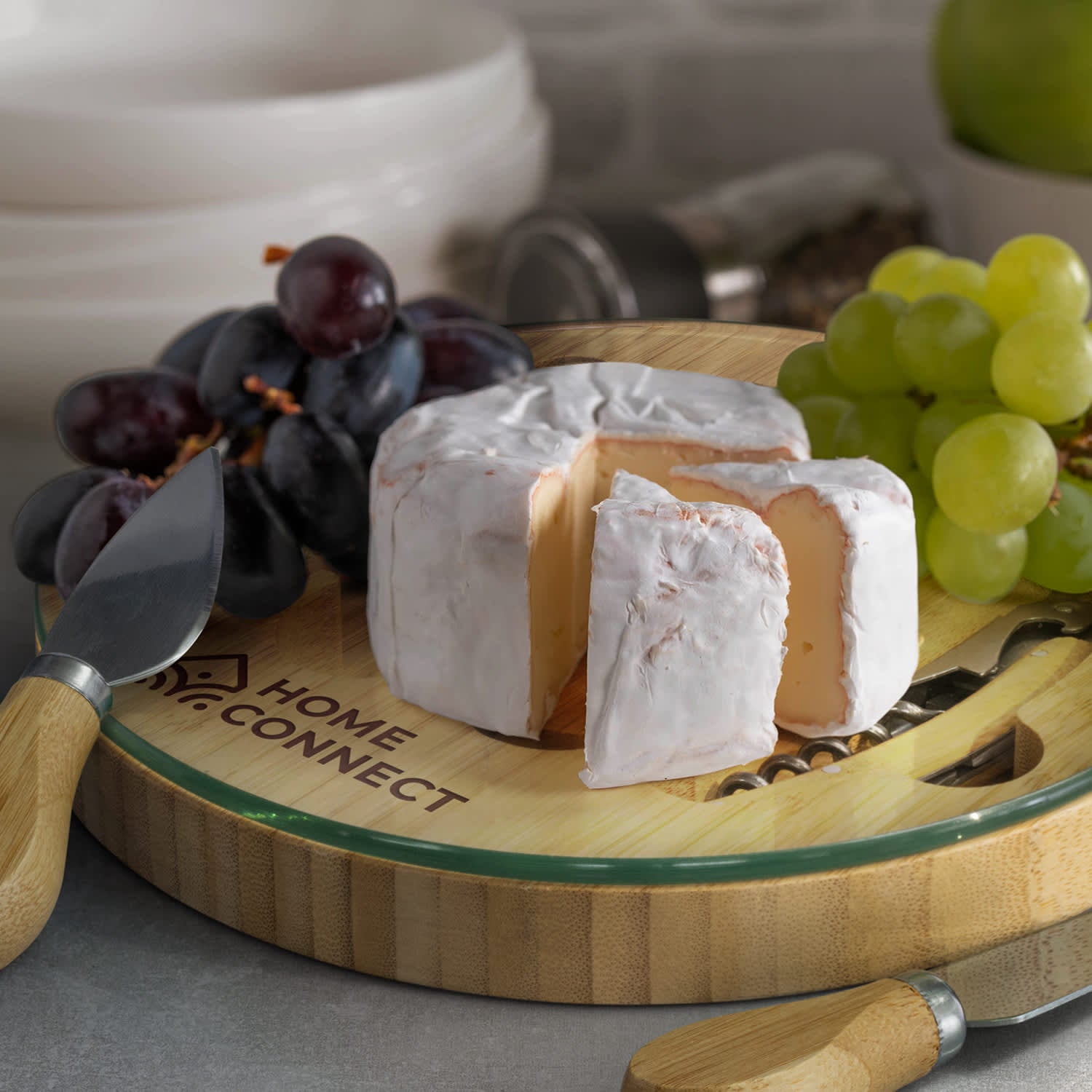 NATURA Glass  Bamboo Cheese Board [3-122342]