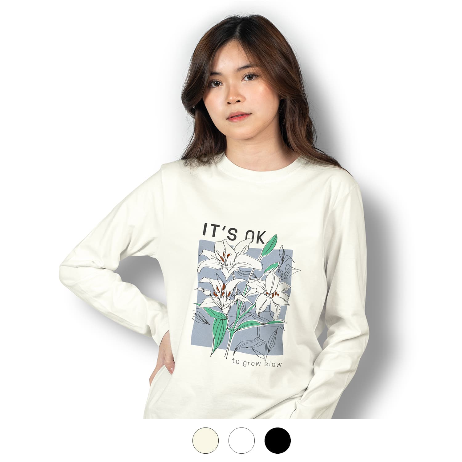 TRENDSWEAR Harlow Womens Long Sleeve Crew [3-122459]