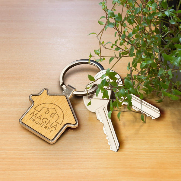 Santo House Shaped Key Ring [3-123015]