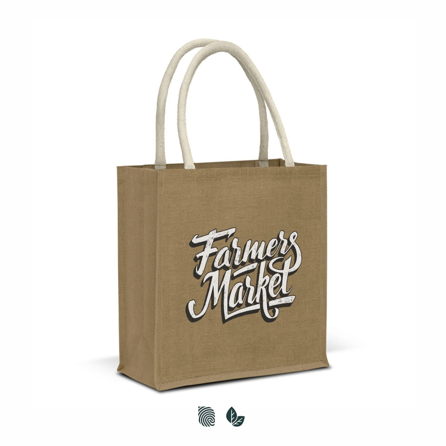 Lanza Starch Jute Tote Bag [3-123582]