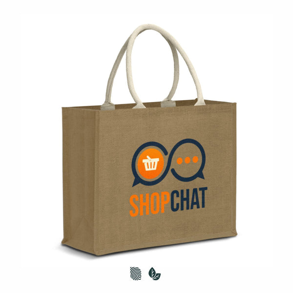 Modena Starch Jute Tote Bag [3-123583]