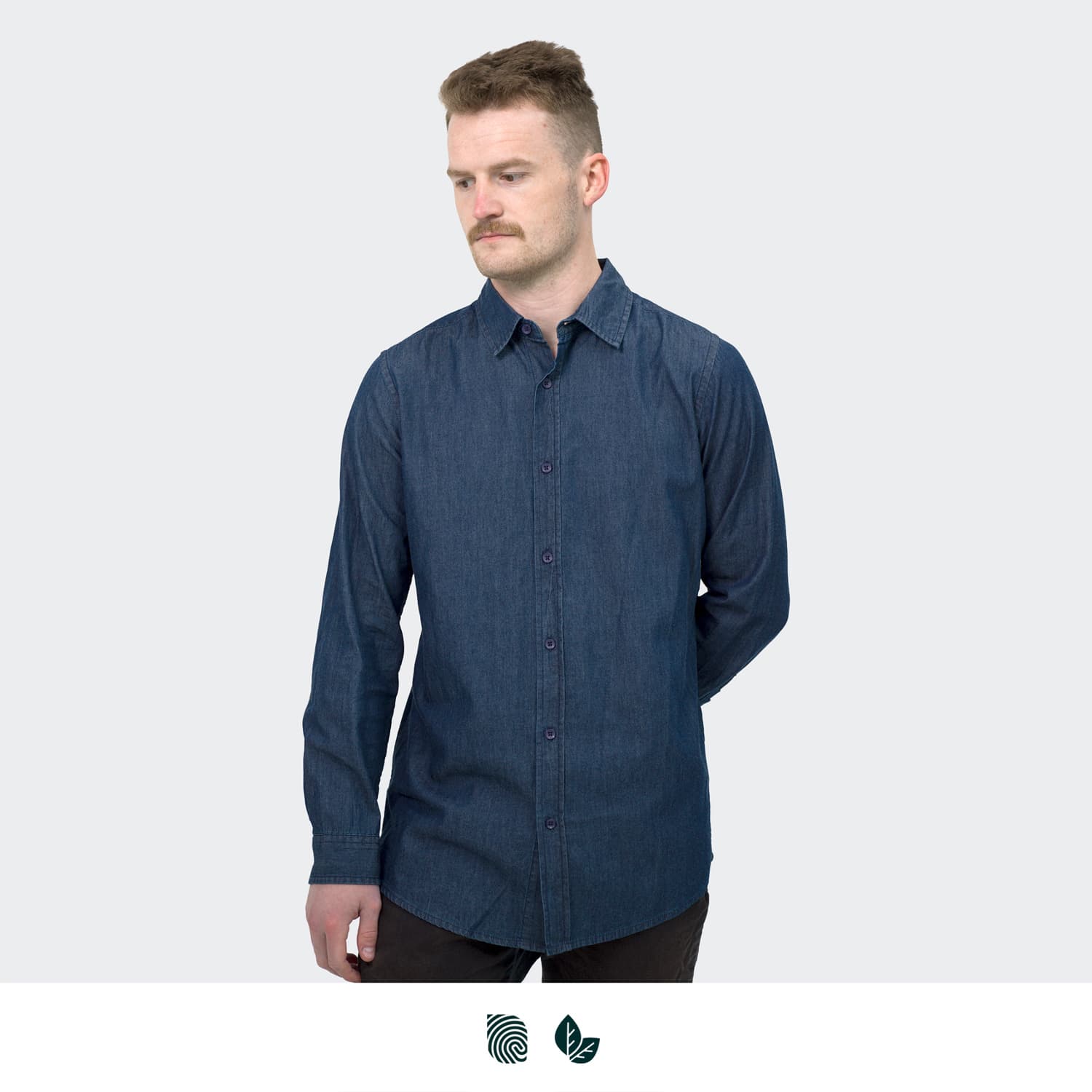 TRENDSWEAR Chester Mens Denim Shirt [3-123609]