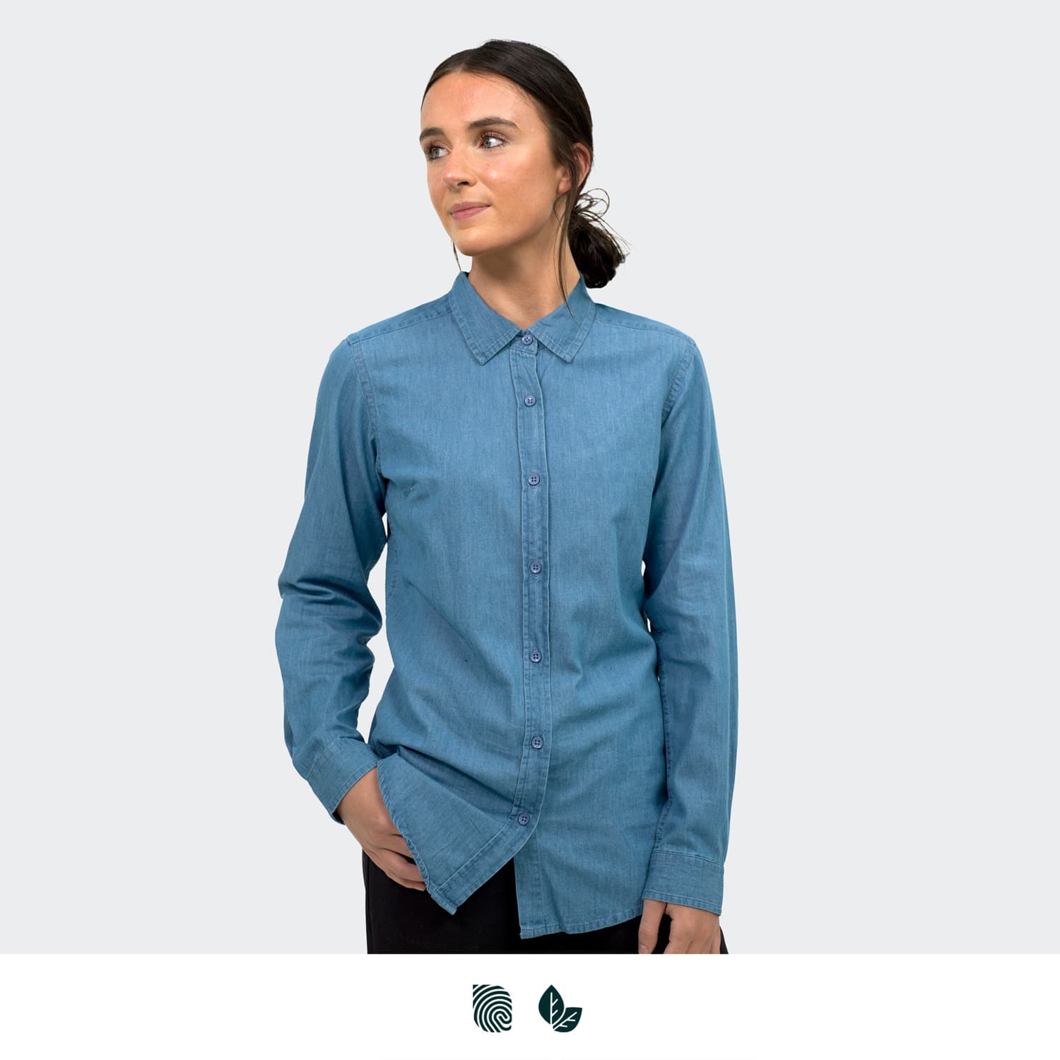 TRENDSWEAR Chester Womens Denim Shirt [3-123610]